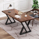 Modern Simple Design Executive Real Wood Computer Desk for Home Office, Bedroom & Living Room