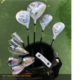 Golf Set, Golf Clubs, 12-Piece Golf Set for Men, Complete Set of Practice Clubs for Beginners, with Standard Golf Bag