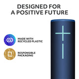 Ultimate Ears MEGABOOM 4 Portable Waterproof Bluetooth Speaker with Immersive 360-Degree Sound and Balanced Bass, Floating Speaker with 20-Hour Battery and 147ft (45m) Range - Blue