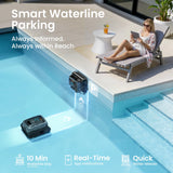 Aiper Scuba S3 Robotic Pool Cleaner, Cordless Lightweight with Strong Suction, Waterline Scrubbing, Smart Sensor Navigation, App Control & Waterline Parking, 240 Min Runtime for In-Ground Pools, Gray