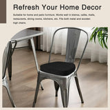 Chair Cushions for Metal Dining Chairs Set of 4 Non Slip Thick Textured Chair Pads for Dining Chairs