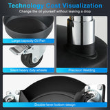 Oil Drain Extractor 18.5 Gallon Wheeled and Adjustable Height Funnel