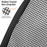 QualyQualy Floating Fish Basket for 5 Gallons Buckets, Foldable Fishing Basket Bait Net for Live Caught, Rubber Coated Mesh Fish Holder for Kayak Fishing Live Well Baitfish Minnow Bucket