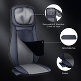 Snailax Shiatsu Neck Back Massager with Heat, Full Body Massage Chair Pad with Adjustable Height, Deep Kneading & Rolling Massage Seat Cushion for Back Pain, APP Control Seat Chair Massager, Gifts