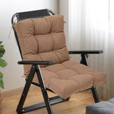 Chair Seat Cushion Thick Rocking Ergonomic High Back Polyester Padding with Secure Ties Suitable for School Living Room