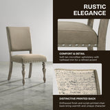 Roundhill Furniture Birmingham Dining Set, One Size, Driftwood Finish