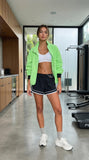 Jepuleaf Women's Athletic Shorts Mid-Rise Running Workout Shorts with Liner Casual Sport Dolphin Shorts