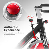 Sunny Health & Fitness Indoor Cycling Exercise Bike with Heavy-Duty 49 LB Chrome Flywheel, Stationary Bike with Customizable Comfort with 275 LBS. Max Weight - ‎SF-B1002 Sunny Health & Fitness