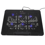 Laptop Cooling Pad 15.6-17 Inch with 6 Silent Fans, Adjustable Stand