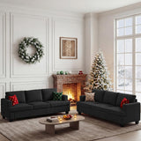 Apicizon 89" Modern Sofa Couch Set, Corduroy Couch 2 Piece Sofa Set for Living Room