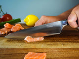 MERKEN 3-Piece Kitchen Knife Set – 8" Chef, 5" Utility, 3.5" Paring – High-Carbon Stainless Steel – Ultra Sharp – Pakkawood Handle – Gift Box