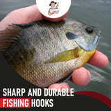 Fishing Hooks Freshwater - Trout - Crappie - Bluegill - Bass - Panfish - Walleye - Perch - Sunfish