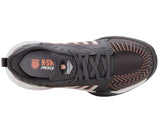 K-Swiss Women's Pickleball Supreme Shoe, Asphalt/White/Peach Amber, 7.5 M
