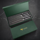 MAD SHARK Kitchen Knife Set, Professional Kitchen Knives 5PC Chef Knife Sets, German High Carbon Stainless Steel, Ultra Sharp Cooking Knives with Gift Box