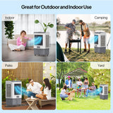 Bonnlo 2900 CFM Swamp Cooler with Remote Control, 3-In-1 Portable Evaporative Air Cooler, Cooling Fan with 15.8 Gal Water Tank, 12H Timer, Top Water Adding for Outdoor & Indoor Use