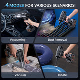 ZARIMI Cordless Handheld Car Vacuum Cleaner, 50,000Pa High-Power Brushless Motor, Rechargeable Dust Buster with 2 Batteries & Charger, 6-in-1 Portable Vacuum Cleaners for Home, Pet Hair, Black