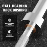 RitFit 7-foot Olympic Barbell Bar, General Purpose Weight Bar Suitable for Olympic Lifts and Power Lifts, 500LBS Capacity