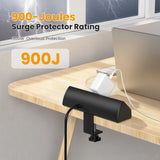 VILONG Desk Clamp Power Strip, 130W Total Fast Charging Station,Black