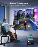 MERACH Recumbent Exercise Bike for Home with 15.6" Display Screen, Smart Bluetooth and Exclusive App Connectivity, Magnetic Stationary Bike for Riders up to 6.3"