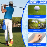Batiyeer Golf Towels Bulk for Bags 16'' x 24'' Microfiber Waffle Pattern Golf Towels Trifold (Blue, Black, Gray,30 Pcs)