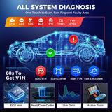 Autel Scanner MaxiCOM MK900: 3000+ Active Tests 40+ Service as MK900-BT