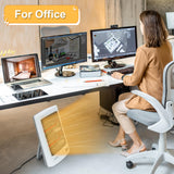 Infrared Heater, Portable Electric Heater, Space Heater for Indoor Use, Radiant Heat for Home Office, Two Heat Settings with Foldable Holder, Overheat and Tip-over Protection