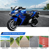 12V Electric Ride On Motorcycle for Kids, Training Wheels, Full Hand Drive Motorbike Toy, Perfect for Boys and Girls (3-8 Yrs) (Blue)