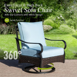 Sophia & William Metal Patio Furniture Set, 4-Piece Outdoor Conversation