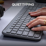 Wireless Keyboard, Sleek Design, Switch Typing, Quiet Typing, Bluetooth, Multi-OS, Windows, Mac, Chrome - Graphite Logitech