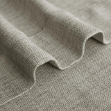 Macochico Extra Wide Pinch Pleated Sliding Door Curtains 150”Wx84”L with Tieback Natural Linen Privacy Curtain for Living Room Bedroom Home Office Light Filtering, Dark Grey, 1 Panel
