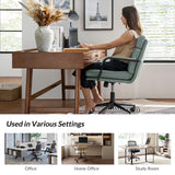 HOME Modern Faux Leather Home Office Chair with Tilt Lock & Metal Base