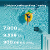 Beatbot Sora 10 Cordless Pool Vacuum Robot for Inground & Above Ground Pools, 6800 GPH Suction, Floor/Wall/Waterline/Shallow Area Cleaning, Waterline Parking, 300 Mins Runtime, Midnight Blue