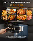 Nuwave Brio Plus 6-in-1 Air Fryer, 7-Qt Large Capacity, 50°F–400°F Precise Temp Control, Non-Toxic PFAS-Free Nonstick, Air Fry, Bake, Roast