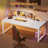 Mericonia 54 Inch Computer Desk, 1" Thick Heavy Duty Industrial Office Desk
