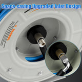 FIXFANS Pressure Washer Hose Reel with Hose, 1/4" × 60ft Retractable Power Washer Hose Reel, Heavy Duty Hose Reel Auto Rewind, Wall Mounted, 3600 PSI