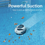 AquaGuard SE Cordless Robotic Pool Cleaner with Dual-Drive 30w Motors, Self-Parking, Ideal for Pools Up to 40 Feet, 120-Minute Runtime, Pool Cleaning Vacuum Robot