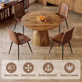 Vohuai 45" Round Dining Table Set for 4, 5-Piece Dining Table Set