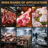 1500W Bone Saw Meat Cutter, 316 Stainless Steel Industrial Butcher Tool Meat Saw, 0.04"-8.0" Cutting Thickness Meat Band Saws, 460 LBS/H High Speed for Butchering for Steak Beef