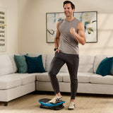 Lifepro Voice-Controlled Vertical Motion Vibration Plate for Lymphatic Drainage with Heat Therapy – Whole Body Curved Vibrating Platform