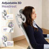 GABRYLLY Ergonomic Office Chair, High Back Home Desk Chair with 2D Flip-Up Arms, 3D Headrest, 90-120° Tilt and Wide Cushion, Big and Tall Mesh Chairs for Man Woman, White Computer Task Chair
