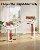 Electric Standing Desk, 79 x 32'' Height Adjustable Sit Stand Desk with Large Splice Board Desktop