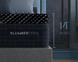SlumberCool MAX Hybrid 3Z PRO Plush Firm 14” Cooling Mattress – SPLITHEAD King GlacierTex MAX Cover, TheraGEL Mineral Memory Foam, Zoned Lumbar Support Coils, Hybrid for Back & Stomach Hot Sleepers