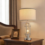 Reaketon Table Lamps for Living Room Set of 2, 22.3" Farmhouse Lamps for Nightstand, Industrial Table Lamps for Bedroom with USB Ports, Bulbs Included