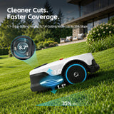Proudeer DW1500 Wireless Robotic Lawn Mower, GPS RTK & AI Vision Navigation,up to 0.35 Acre Robot Mower with 3D Obstacle Avoidance, Auto Height, IPX6 Waterproof for Smart Home Yard Care
