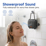 TAZATA Bike Speaker, IPX7 Waterproof & Dustproof Portable Bluetooth Speaker for Scooter Handlebar, Enhanced Bass, Shower Speakers, 11H Battery, Versatile Strap,TWS Bike Accessories for Travel Outdoor