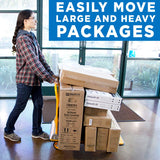 Mount-It! Heavy Duty Folding Hand Truck Dolly Platform Truck, 660 lb Flatbed Cart with Wheels