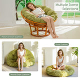 HIGOGOGO Papasan Chair Cushion with Corduroy Cover (Without Chair