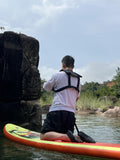 Meenoutt Adult Automatic Inflatable Kayak Vest PFD,Water Sports Vest for Boating Fishing Kayaking SUP Paddleboarding（fit Weight Below 330 lbs）