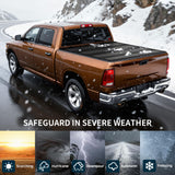 OEDRO Hard Quad-Fold Low-Profile Tonneau Cover for 2009-2024 Ram 1500 5.7ft