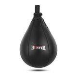 Hunter Leather Speed Bag with Hanging Swivel - Boxing Training Bag for Speed & Accuracy HUNTER
